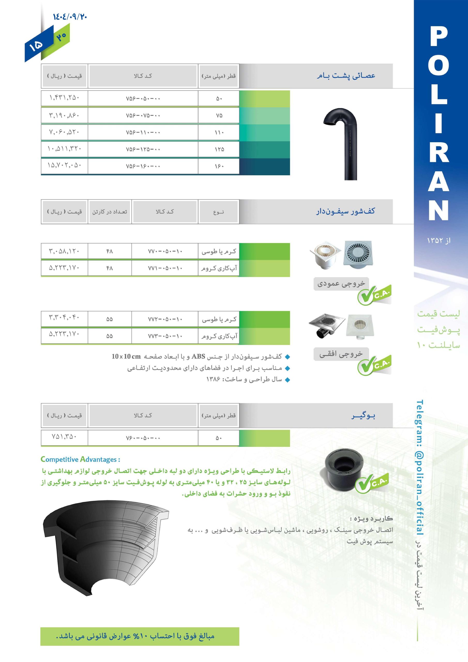 پوش فیت سایلنت پلی ران اتصال